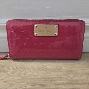 Kate Spade Pink Textured Leather Wallet